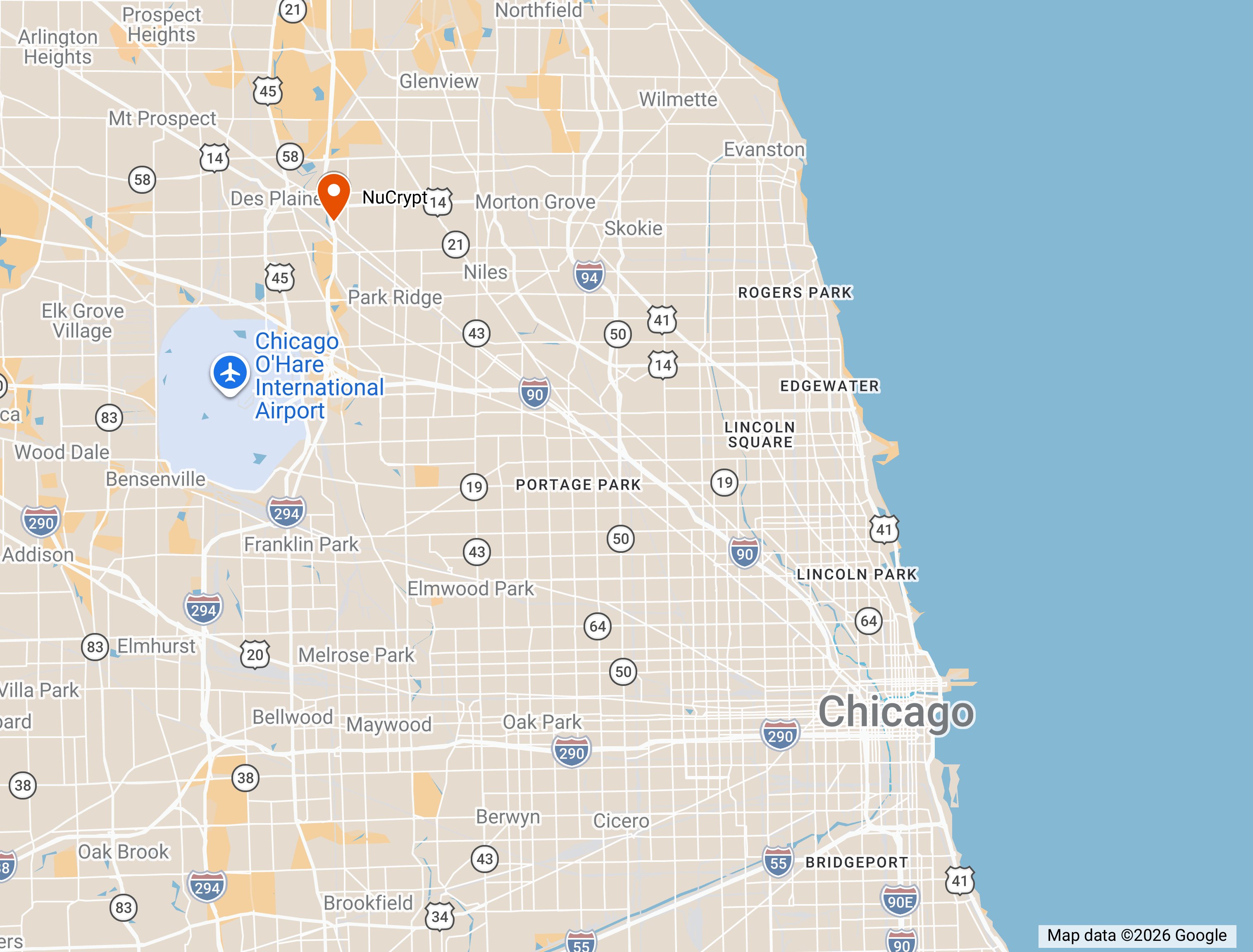 Image of NuCrypt location in Chicagoland